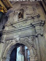 Catedral de Jan. Capilla de Santiago. Puerta de acceso a la antesala de la Sala Capitular