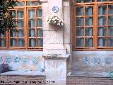 Convento de La Merced. Detalle de los azulejos en los bancos del Claustro