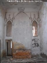 Casa de Cristales. Interior de la capilla