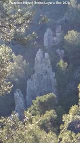Meseta de la Yegua. Formaciones rocosas