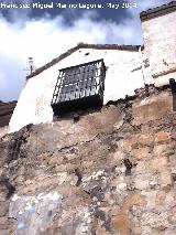 Muralla de Jan. Lienzo I de la Carrera de Jess. Casa sobre la Muralla existente en una foto de 1.862