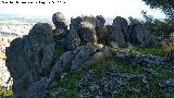 Cerro de Santa Catalina. Formaciones rocosas de la ladera norte