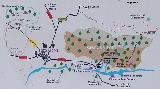 Jardn botnico El Hornico. Mapa