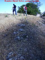 Aldea islmica de las Peas de Castro. Restos de muros