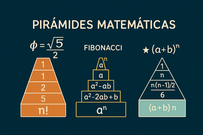 Pirmides matemticas. Imagen creada con Copilot