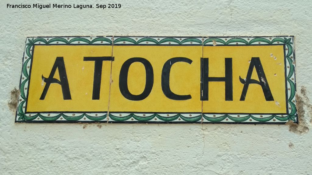 Molino de Atocha - Molino de Atocha. Azulejos