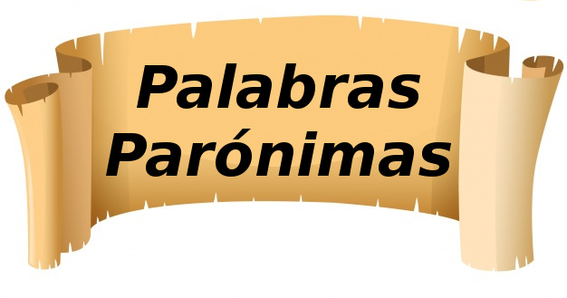 Palabras parónimas.