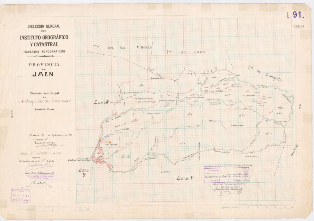 Historia de Valdepeas de Jan - Historia de Valdepeas de Jan. Mapa antiguo