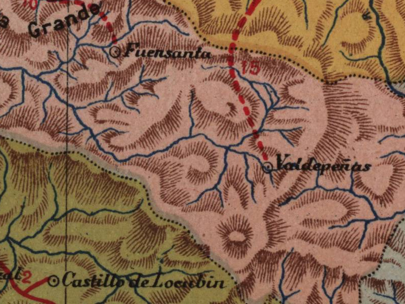Historia de Valdepeas de Jan - Historia de Valdepeas de Jan. Mapa 1901