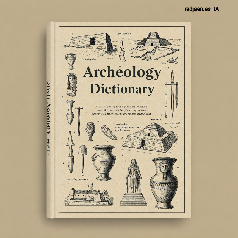 Diccionario de arqueologa - Diccionario de arqueologa. Imagen generada por la IA Gemini