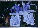 Cuadro de Paqui Romero - Rosmarinus officinalis. Cuadro de Paqui