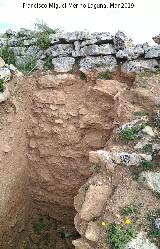 Cata Oppidum de Giribaile. Gran Muralla. Cata