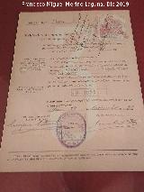 Historia de Jimena. Expediente de matriculacin del Hispano Suiza J-1055 en Jimena 1923. Archivo Histrico Provincial