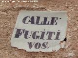 Calle Fugitivos. Placa antigua