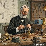 Alexander Graham Bell. Imagen generada por la IA Gemini