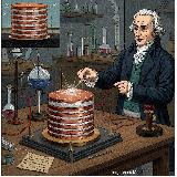 Alessandro Volta. Imagen generada por IA Gemini