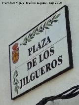 Plaza de los Jilgueros. Placa