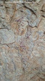 Pinturas rupestres del Abrigo de Mingo. Restos superiores del grupo I