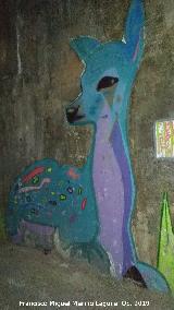Fundicin de la Cruz. Graffiti infantil de Bambi