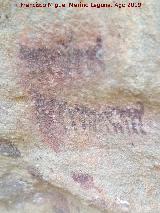 Pinturas rupestres y petroglifos Cueva del Clarillo. Pectiniformes