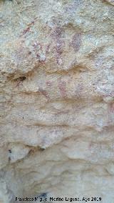 Pinturas rupestres y petroglifos Cueva del Clarillo. Mano inferior