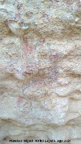 Pinturas rupestres y petroglifos Cueva del Clarillo. Mano inferior derecha