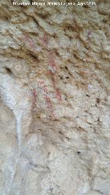 Pinturas rupestres y petroglifos Cueva del Clarillo. Pinturas del grupo 4