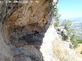Pinturas rupestres y petroglifos Cueva del Clarillo. Abrigo