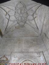 Bóveda de crucería Catedral Nueva. Capilla de San Bartolomé. Bóveda de crucería