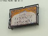 Calle Teniente Ochando. Placa
