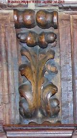 Voluta derecha Catedral de Jaén. Coro. San Julián. Voluta derecha