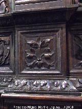 Catedral de Jan. Coro. Natividad de Mara. Basa de la derecha