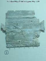 Museo Arqueolgico de Linares. Maldicin en plomo Albacete? Siglos I-II d.C. Museo Arqueolgico de Linares