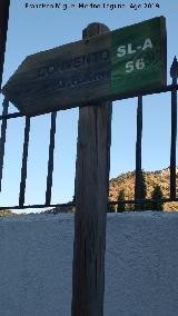 Sendero Convento y ruinas del Castelln. Seal