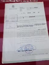 Declaración de Monumento Histórico. Archivo Histórico de Jaén Convento de las Carmelitas Descalzas de San José. Declaración de Monumento Histórico. Archivo Histórico de Jaén