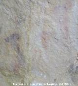 Pinturas rupestres de la Cueva del Canjorro I. Parte inferior