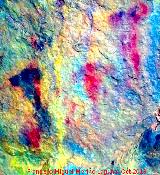 Pinturas rupestres de la Cueva del Canjorro I. Tratada con DStretch