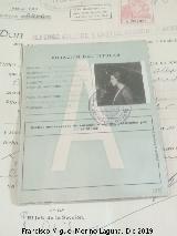 Calle Francisco Coello. Permiso de conducir de una mujer. Archivo Histrico Provincial