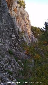 Cerro de Santa Catalina. Paredes rocosas del la ladera norte