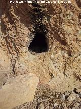 Cerro de Santa Catalina. Hueco en las paredes del sector sur