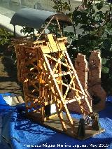 Maqueta de cabria Minas de Linares. Maqueta de cabria