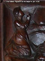 Detalle Catedral de Jaén. Coro. San Jorge. Detalle